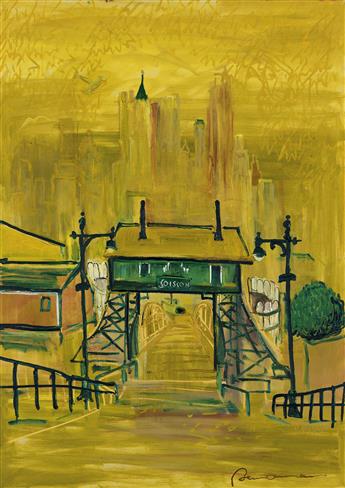 LUDWIG BEMELMANS. View from Governors Island. Soissons Dock.